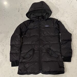 Patagonia Down Parka - Black - Girls Large